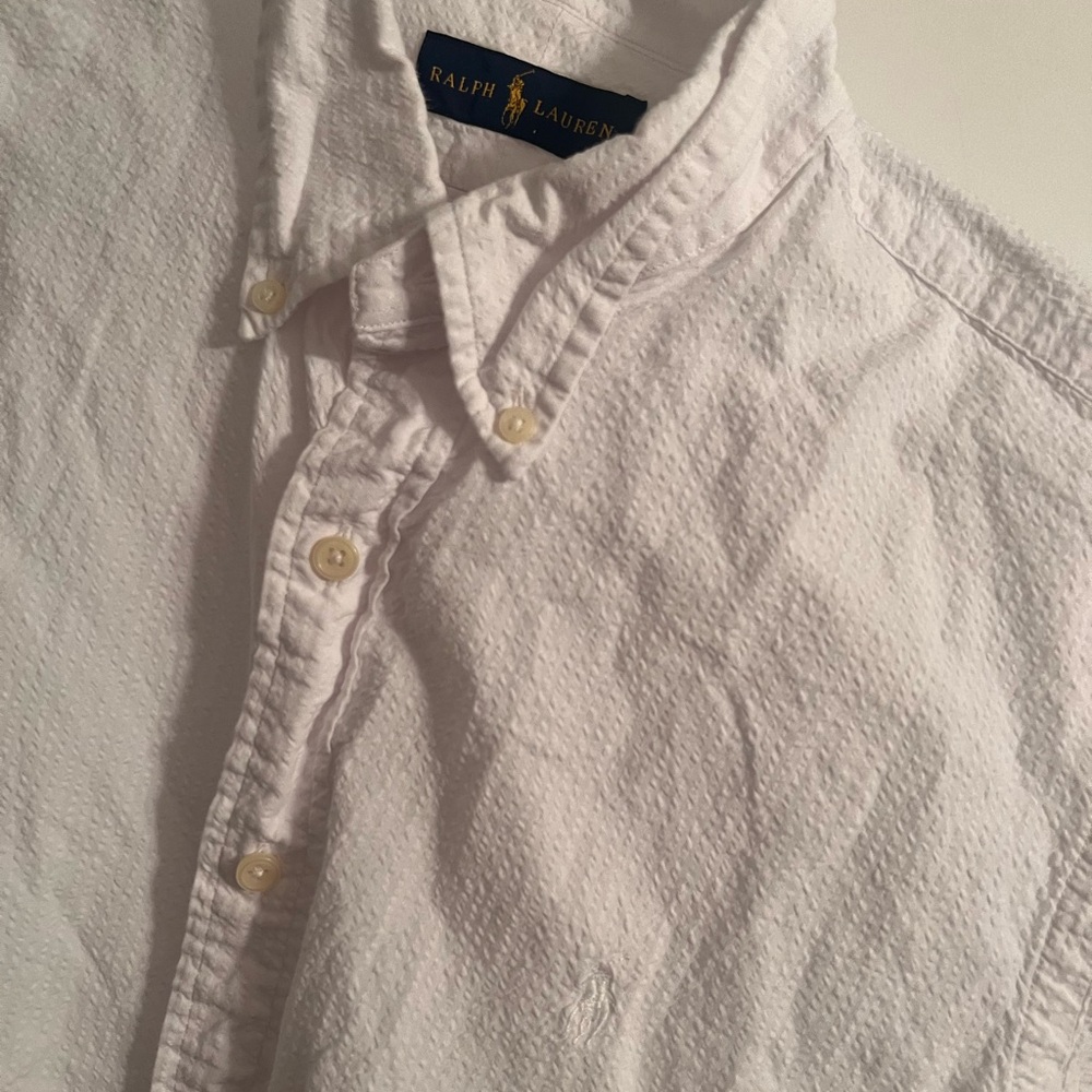 Ralph Lauren button up white L